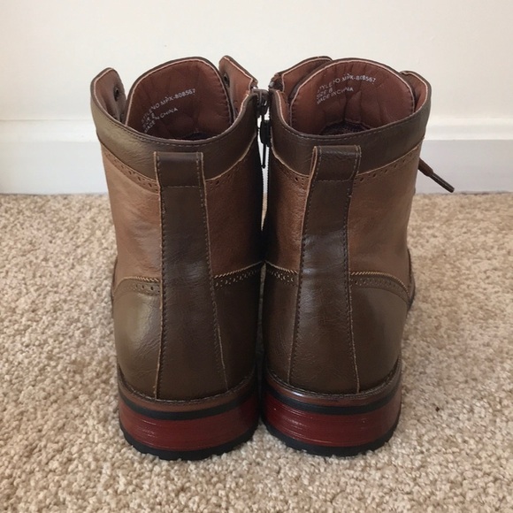 Polar fox SZ 8, men’s faux leather wing tip boots main image 7